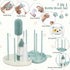 Set 7 in1 Baby Bottle Brush - Travel Bottle Cleaner Kit with Silicone Brush, Nipple Brush, Straw Brush, Bottle Drying