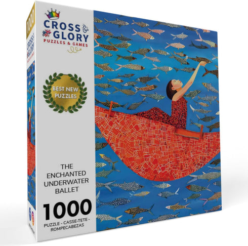 The Enchanted Underwater Ballet by Cross & Glory - 1000 Pieces Modern Art Masterpiece Puzzle