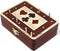 Wooden Cribbage Board/Box - 2 Track, Inlaid in Maple Wood/Bloodwood, Storage for Pegs & One Deck of Cards, 60 Points