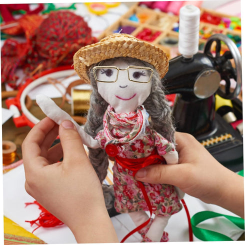 10 Pcs Glasses Frame Classic Toys Round Frame Round Glasses Steel Golden Metal Ob11 Doll Toy Doll Glasses Gold Glasses Gold Frame Goldendoodle Accessories Trumpet Accessories