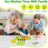 VVSBPL 36Pcs Set Set 3-10 Kids Knife for Real Cooking, Montessori Kitchen Tools for Toddlers, Safe Kids Cooking Toys
