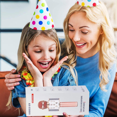 Karaoke Machine Microphone for Kids, Toddler Microphone for 3-12 Year Old Girls, Birthday Gifts and Toys