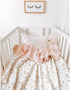 Konssy Muslin Baby Blankets for Girls, 100% Cotton Crib Blanket, Super Soft Lightweight Nursery Blankets 40"x36" (Pink