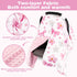 Hooyax Peekaboo Car Seat Cover for Baby Girl - Warm Minky Carseat Canopy with Adjustable Opening, Universal Fit