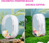 Clear Doll Display Case Keychain for Mystery Box Mini Figures, PVC Doll Bag Keychain Charms with Pompom Ball