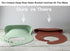 otterlove Silicone Baby Bibs, Pack of 2 with No Fillers and Wide Food Catching Pocket in Mint and Smoke
