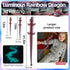 TXB3DOK 31.5" 3D Dragon3D 3D 31.5 inch) Large Glow in The Dark Printed Dragon Toys Bigger Fidget Crystal Animals Toys