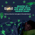 Glow in The Dark Dinosaur Wall Stickers - 10 Large Bright Decals for Bedroom Walls and Ceilings, Set 2