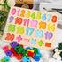 LovesTown Wooden Number Shape Puzzles, Educational Montessori Toddler Puzzles for Boys and Girls
