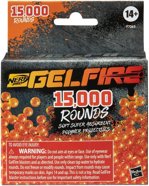 NERF Pro Gelfire Refill, 15000 Gelfire Rounds for Gelfire Blasters, Outdoor Games for Ages 14 & Up