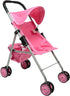 The New York Doll Collection My First Doll Stroller with Basket, Foldable