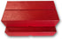 Guardhouse 9" Single Row Storage Box for 2" Paper and Plastic Coin Holders, 5 Pack, Red