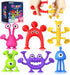 Suction Toy Toddler Bath Toys, 18PCS Sensory Fidget Toys for Kids, No Hole Bath Toy Gift