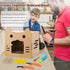 Cardboard Construction Kit for Kids, 425 Piece Crafting Activities, Inventable Cardboard Cutter with Building Tools