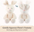 0 7" GUND Baby Peek-a-Boo Flora Bunny Plush, Bunny Rabbit Stuffed Animal, Baby Toy for Ages and Up, Cream, (Batteries