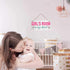 Girl's Room Sign - No Boys Allowed, 5" x 10" Nursery Decor Door Plaque Birthday Gift (E2-WH065)