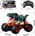 Dinosaur Monster Truck Toys - Remote Control Dinosaur Car, 2.4Ghz RC Truck for Toddlers, Light & Music, Green