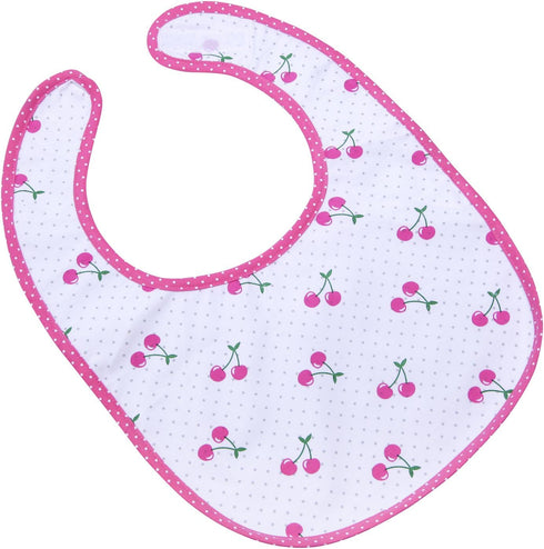 Littleforbig Cotton Waterproof Adult Babydoll Bibs - 2 Packs with Adjustable Hook-and-Loop Fastener, Zoo Animals &