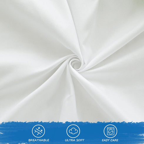 Nap Mat Sheet 24" x 48" x 4" Fitted Elastic Corners Preschool Day Care Rest Nap Mat Cover, Soft & Breathable Baby Sheets for Regalo My Cot Portable Toddler Bed and Joovy Travel Cot, White by Coldwind