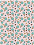 Jynexis 52x28 Ice Cream Pink Teal Pattern Baby Crib Sheets, Cotton Fitted Crib Sheet, Soft Breathable, Fits Standard