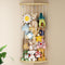Dayacoco 80 in Stuffed Animal Storage Wooden Corner Shelf,60-80 in Length Adjustable,Stuffed Animal