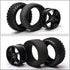 JIUWU 1:10 Scale Off Road RC Buggy Front Wheels and Tyres x4 in Black 5 Spoke