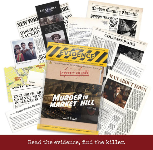Cryptic Killers Unsolved Murder Mystery Game - Cold Case Files Investigation for Individuals, Date Nights & Parties