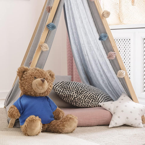 Skylety 6 Pcs Bear Clothes Basic Tee Shirt for 14-18 Inch Stuffed Bears Doll (Blue)