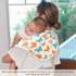 decor gift 4 Pack 22x11in Cotton Burp Cloths Large Soft Touch Trendy Blue Orange Rose Flower Butterfly Burp rag