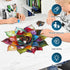 500 5MM 16.8 16.9inch MYS AUR Puzzles for Adults Pieces,Colorful Succulent Wooden Puzzles, Thick Unique Shaped Flower