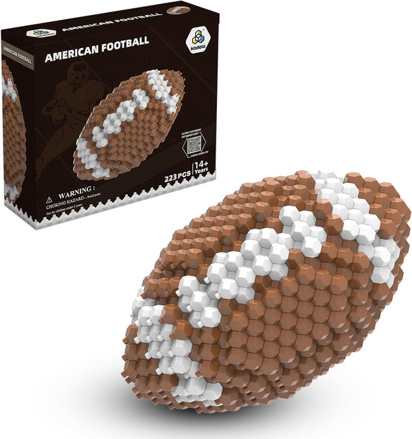 KADELE Football Block Set, Adults challenging STEM Block Decoration, Miniature 3D Educational