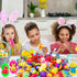 32 Pack Prefilled Easter Eggs with Fidget Toys, Bright Colorful Easter Eggs Prefilled with Variety Easter Stress Toys