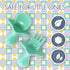Elli&Nooli Baby Led Weaning Spoon & Fork Set, Mint Toddler Feeding Set with Ergonomic Grip Handles, Dishwasher Safe