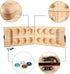 AMEROUS Wooden Mancala Board Game Set - Folding Board with 72+8 BONUS Multi Color Glass Stones, Portable Travel Game
