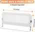59inch omzer Bed Guard Rail for Toddlers - Foldable & Adjustable Height Baby Bed Safety Side Rails - Large Toddler Crib