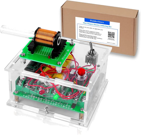 Soldering Practice Kit Electronic Mini Magnet Shooter DIY Kit, Fun Soldering Project for Parent and Child