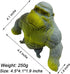 Funny Gray Rubber Monkey Toy, Decompress and Stretch Stress Gorilla, Squeeze Monkey Toy for Kids and Adults
