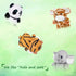 My OLi 5" Forest Animal Plush Set - Bundle of Panda, Elephant, Giraffe & Tiger for Kids & Babies (Pack of 4)