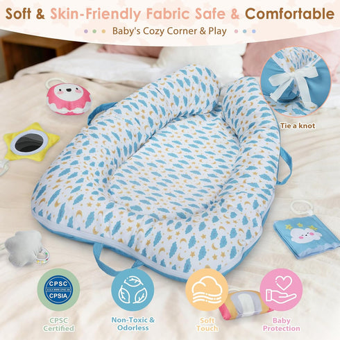 Lanabuna 7-in-1 0-12 5 Baby Play Mat & Activity Gym, Months Multi-Use Play Center with Hanging Sensory Toys, Early