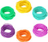 LIANGYUNZE 30 Pieces 6 Colors Silicone Jelly Bracelets Nonluminous Stretchy 80s Mixed Gummy
