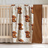 (01) Western Baby Blanket, Cowboy Minky Blankets for Boys Girls, Nursery Room Decor, Soft Warm Lightweight Nursery Bed
