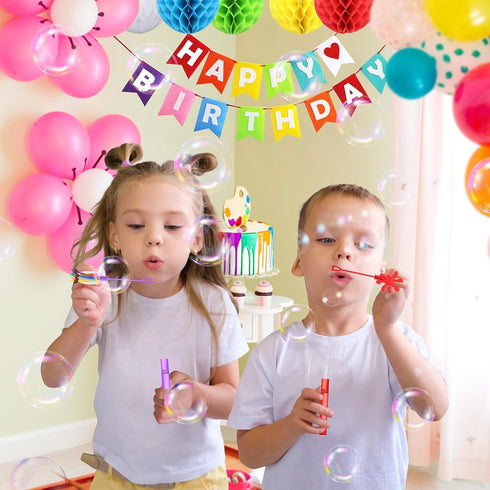 AFZMON 25 Art Painting Party Favors Bubble Wands for Kids, Mini Bubbles Wand Toys, Welcome Back To School