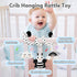 0-6 0 3 6 9 Car Seat Toy,Stroller Toys,Car Seat Toys for Babies months Boy Girl,Spiral Hanging Stroller Black and White