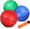 Amarlozn 6" Toddler Mini Basketball for Basketball Hoop, Small Inflatable Replacement Balls, 3 PCS Rainbow