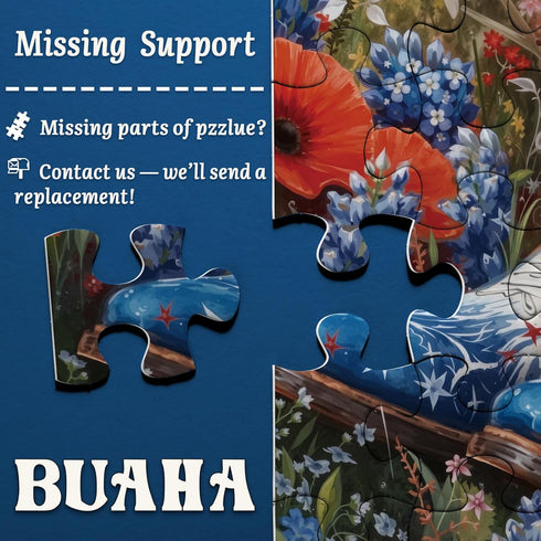 BUAHA 1000 Country Cowboy Boot Shoe Flowers Puzzles for Adults Pieces Nature American Patriotic Flat Western Art Jigsaw