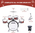 Set, 5 Set Kids Drum PCS Drums for Kids with Stool Mini Band Drum Musical Instruments Toys Birthday for Toddlers Boys