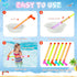 6 Pcs 24" Water Gun Cannon, Colorful Plastic Water Shooters for Outdoor Pool, Beach, and Backyard Play