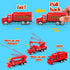 6 Pcs Diecast Fire Rescue Truck Vehicle Set - Alloy Metal Fire Truck Model Car Toys for 3+ Year Olds