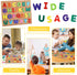 3 4 5 Alphabet Puzzle, Wooden Puzzles for Toddlers Year Old, ABC Letter Puzzle, Educational Learning Toys for Kids