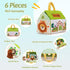 OUOZZZ 1 2 3 Set 9.8" Year Old Toys - Mini Zoo Stuffed Animals Interactive Plush Toys for Babies & Toddlers